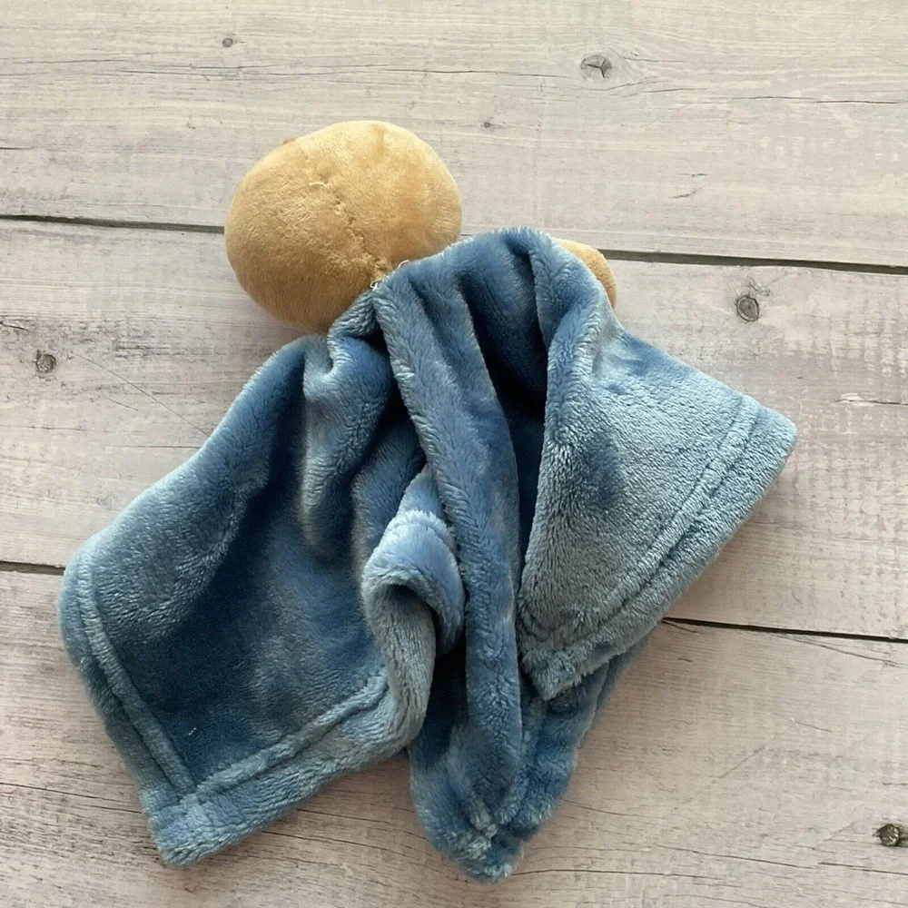 Snuggle Buddy Sloth Lovey Plush Baby Security Blanket Blue